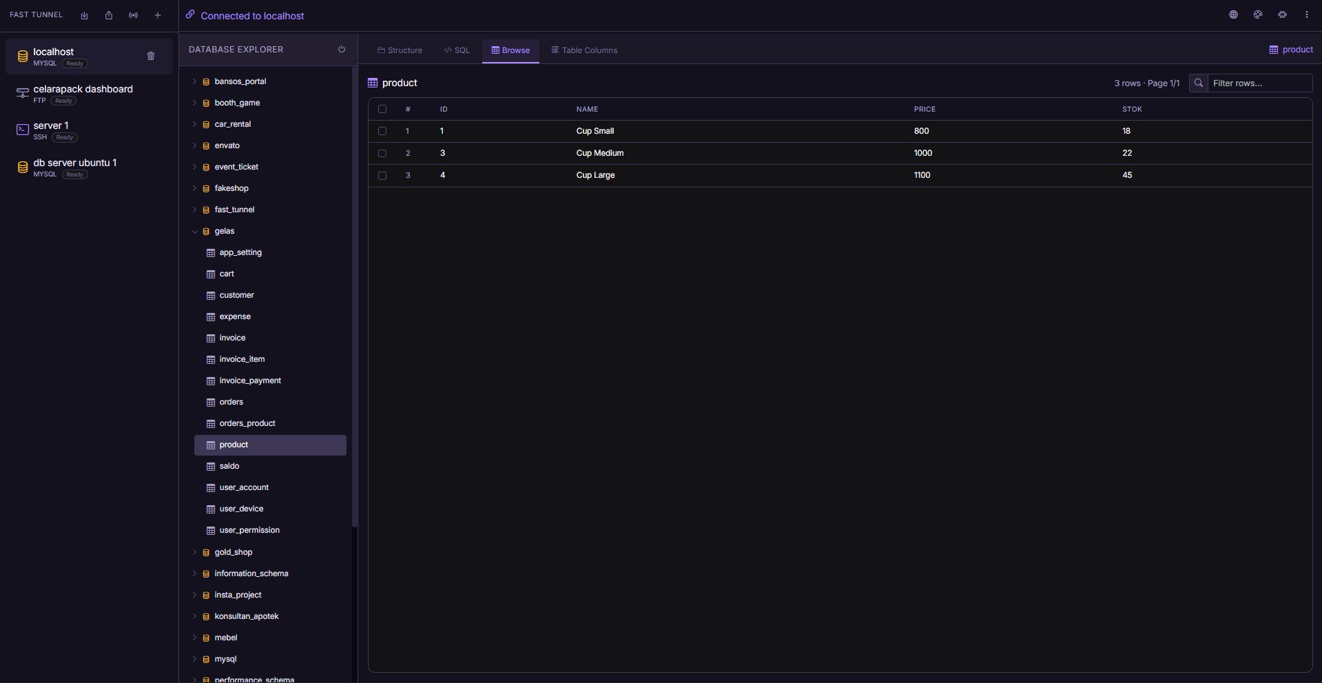 Fast Tunnel: Self-Hosted Web Client for FTP, MySQL and SSH