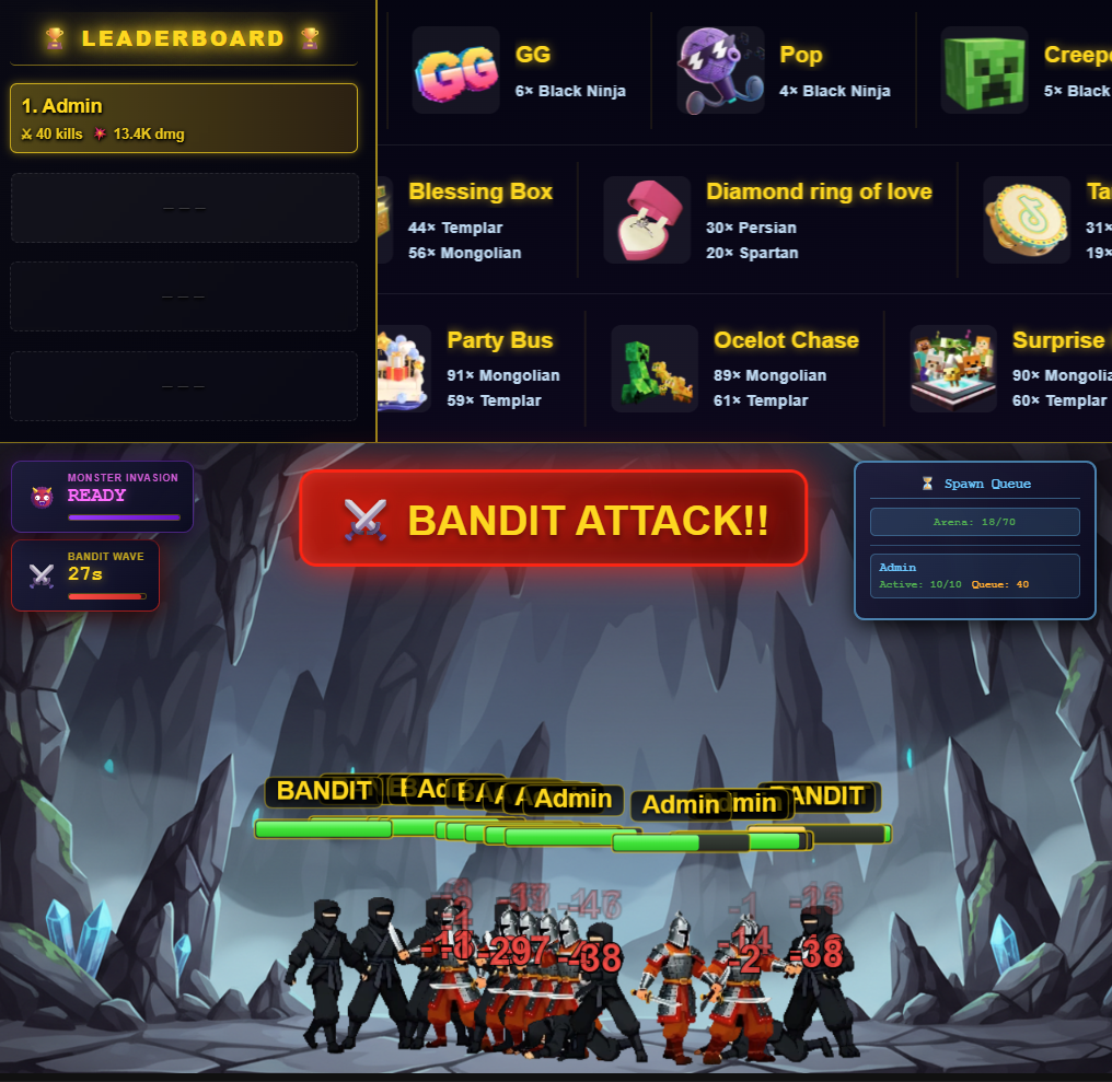 TikTok Interactive Live Game - Battle Arena