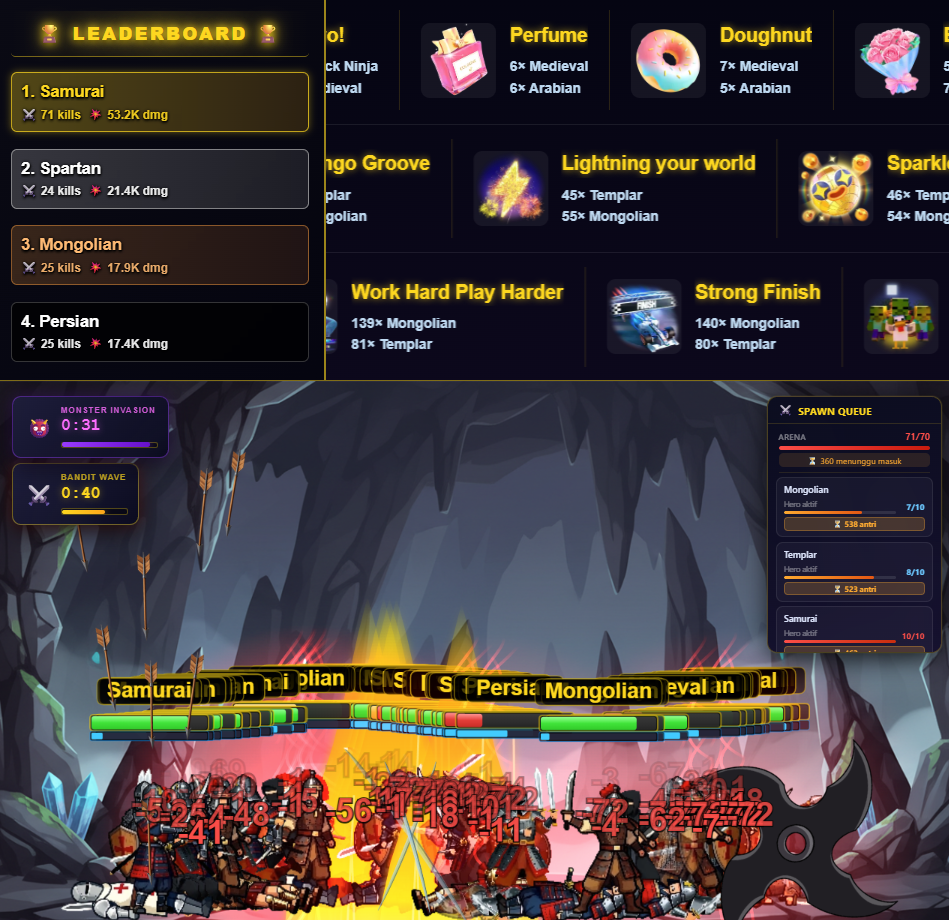 Battle Arena - TikTok Interactive Live Game Preview